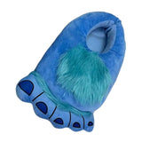 Maxbell Funny Plush Slippers Women Men Warm Winter for Bedroom Kitchen Bathroom Blue