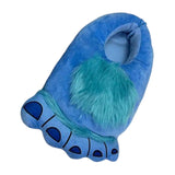 Maxbell Funny Plush Slippers Women Men Warm Winter for Bedroom Kitchen Bathroom Blue