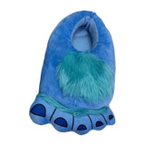 Maxbell Funny Plush Slippers Women Men Warm Winter for Bedroom Kitchen Bathroom Blue