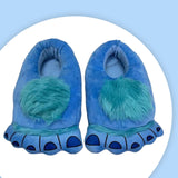 Maxbell Funny Plush Slippers Women Men Warm Winter for Bedroom Kitchen Bathroom Blue