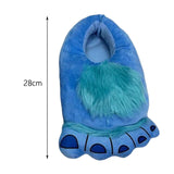 Maxbell Funny Plush Slippers Women Men Warm Winter for Bedroom Kitchen Bathroom Blue