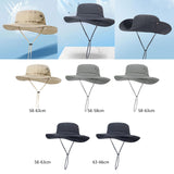 Maxbell Sun Hat Wide Brim Foldable Bucket Hat Sunhat for Summer Travel Fishing Hat M Khaki