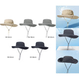 Maxbell Sun Hat Wide Brim Foldable Bucket Hat Sunhat for Summer Travel Fishing Hat M Khaki