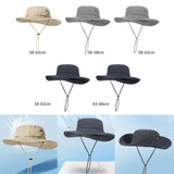 Maxbell Sun Hat Wide Brim Foldable Bucket Hat Sunhat for Summer Travel Fishing Hat M Khaki