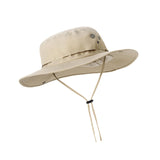 Maxbell Sun Hat Wide Brim Foldable Bucket Hat Sunhat for Summer Travel Fishing Hat M Khaki