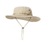 Maxbell Sun Hat Wide Brim Foldable Bucket Hat Sunhat for Summer Travel Fishing Hat M Khaki