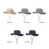 Maxbell Sun Hat Wide Brim Foldable Bucket Hat Sunhat for Summer Travel Fishing Hat M Khaki