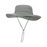 Maxbell Sun Hat Wide Brim Foldable Bucket Hat Sunhat for Summer Travel Fishing Hat S Light Gray