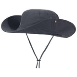 Maxbell Sun Hat Wide Brim Foldable Bucket Hat Sunhat for Summer Travel Fishing Hat M Dark Gray