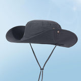 Maxbell Sun Hat Wide Brim Foldable Bucket Hat Sunhat for Summer Travel Fishing Hat M Dark Gray