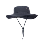 Maxbell Sun Hat Wide Brim Foldable Bucket Hat Sunhat for Summer Travel Fishing Hat M Dark Gray