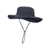 Maxbell Sun Hat Wide Brim Foldable Bucket Hat Sunhat for Summer Travel Fishing Hat M Dark Gray