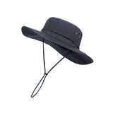 Maxbell Sun Hat Wide Brim Foldable Bucket Hat Sunhat for Summer Travel Fishing Hat M Dark Gray