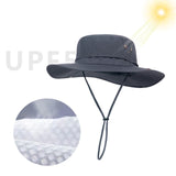 Maxbell Sun Hat Wide Brim Foldable Bucket Hat Sunhat for Summer Travel Fishing Hat M Dark Gray