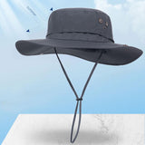 Maxbell Sun Hat Wide Brim Foldable Bucket Hat Sunhat for Summer Travel Fishing Hat M Dark Gray