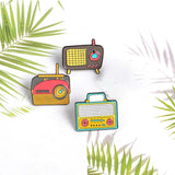 Maxbell 4x Unique Brooch Pins Charm Handcraft Ornament for Backpack Shirt Women Men