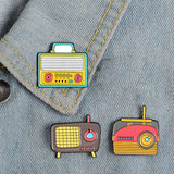 Maxbell 4x Unique Brooch Pins Charm Handcraft Ornament for Backpack Shirt Women Men