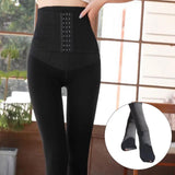 Maxbell Fashion Women Winter Tights Pantyhose Slim Seamless Elasticity Leggings Black 260g