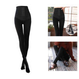 Maxbell Fashion Women Winter Tights Pantyhose Slim Seamless Elasticity Leggings Black 260g