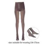 Maxbell Fashion Women Winter Tights Pantyhose Slim Seamless Elasticity Leggings Coffee 260g