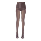 Maxbell Fashion Women Winter Tights Pantyhose Slim Seamless Elasticity Leggings Coffee 260g