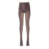 Maxbell Fashion Women Winter Tights Pantyhose Slim Seamless Elasticity Leggings Coffee 360g