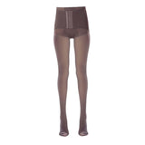 Maxbell Fashion Women Winter Tights Pantyhose Slim Seamless Elasticity Leggings Coffee 360g