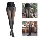 Maxbell Fashion Women Winter Tights Pantyhose Slim Seamless Elasticity Leggings Black Through 260g