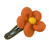 Maxbell Autumn Winter Large Flower Hair Clip Elegant Hairgrips Women Girl Female Orange
