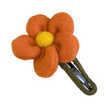 Maxbell Autumn Winter Large Flower Hair Clip Elegant Hairgrips Women Girl Female Orange