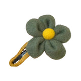 Maxbell Autumn Winter Large Flower Hair Clip Elegant Hairgrips Women Girl Female Green