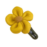 Maxbell Autumn Winter Large Flower Hair Clip Elegant Hairgrips Women Girl Female Yellow