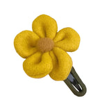 Maxbell Autumn Winter Large Flower Hair Clip Elegant Hairgrips Women Girl Female Yellow