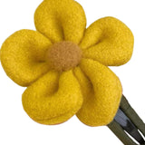 Maxbell Autumn Winter Large Flower Hair Clip Elegant Hairgrips Women Girl Female Yellow