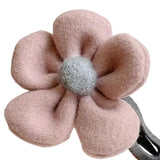 Maxbell Autumn Winter Large Flower Hair Clip Elegant Hairgrips Women Girl Female Pink
