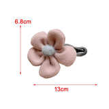 Maxbell Autumn Winter Large Flower Hair Clip Elegant Hairgrips Women Girl Female Pink
