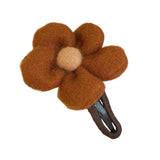 Maxbell Autumn Winter Large Flower Hair Clip Elegant Hairgrips Women Girl Female Brown