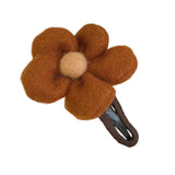 Maxbell Autumn Winter Large Flower Hair Clip Elegant Hairgrips Women Girl Female Brown