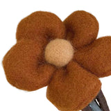 Maxbell Autumn Winter Large Flower Hair Clip Elegant Hairgrips Women Girl Female Brown