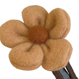 Maxbell Autumn Winter Large Flower Hair Clip Elegant Hairgrips Women Girl Female Khaki