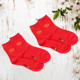 Maxbell Chinese New Year Red Crew Socks Fu Decorative for Sports Bedroom Winter Women