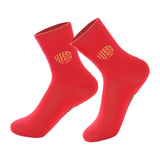 Maxbell Chinese New Year Red Crew Socks Fu Decorative for Sports Bedroom Winter Women