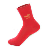 Maxbell Chinese New Year Red Crew Socks Fu Decorative for Sports Bedroom Winter Men