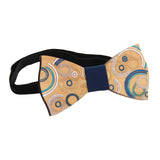 Maxbell Wood Bow Tie Decoration Men Fashion for Birthday Festival Wedding Semicircle