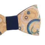 Maxbell Wood Bow Tie Decoration Men Fashion for Birthday Festival Wedding Semicircle