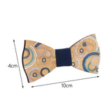 Maxbell Wood Bow Tie Decoration Men Fashion for Birthday Festival Wedding Semicircle