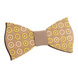 Maxbell Wood Bow Tie Decoration Men Fashion for Birthday Festival Wedding Circle
