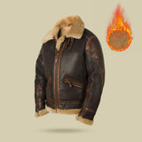 Maxbell Men's Bomber Trucker Jacket Outerwear Thick for Driving Outdoor Activities 4XL