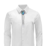 Maxbell Vintage Bolo Tie Pendant Handmade Cowboy Necktie for Photo Bridal Christmas