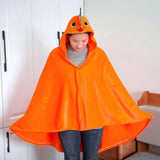 Maxbell Cute Cartoon Cloak Cosplay Costume Flannel Cape Warm Blanket Orange